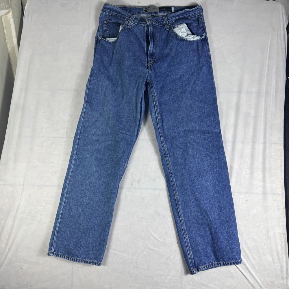 Vintage Levi's Silver Tab 90s Baggy Jeans Men's 31x31 Blue Denim Straight Leg